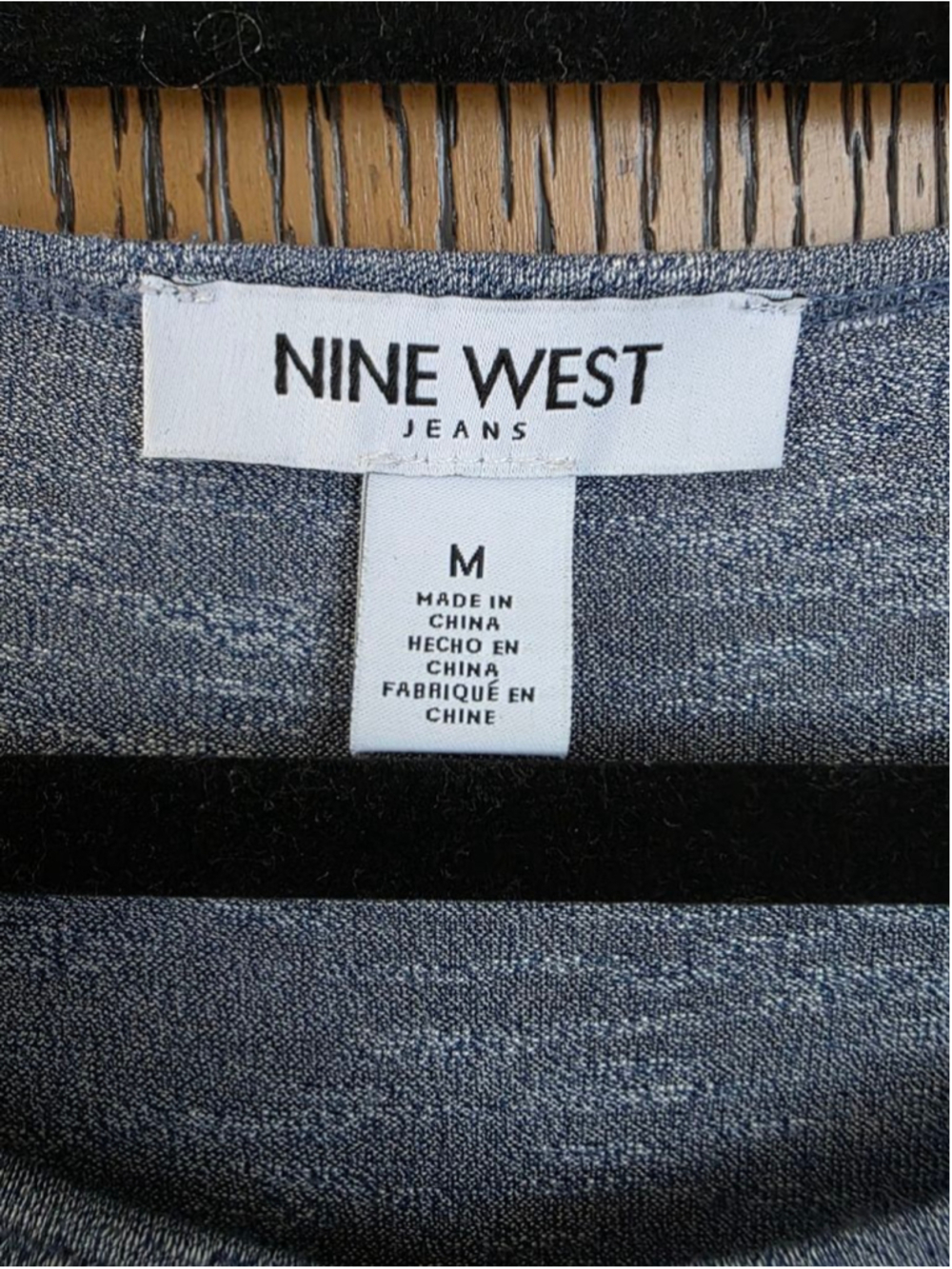 Women's Nine West Blue Tunic Top M - Picture 2 of 7